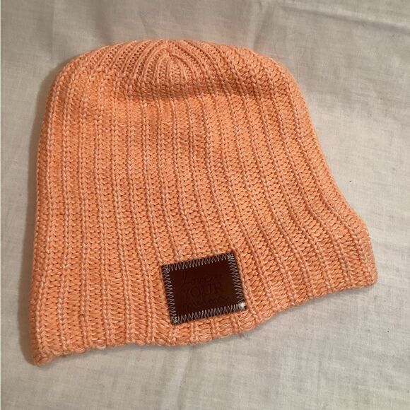 Love Your Melon Peach Winter Knit Stocking Hat Made in USA Warm & Comfy - Picture 1 of 10